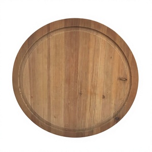 Assiette à steak en bois faite à la main AZ ENTERPRISES pour servir des pizzas et des viandes grillées, passe au lave-vaisselle - Product Image 4
