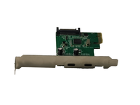 Carte d'extension PCI-E 1X vers USB3.1/TYPE-C 2 ports Accessoire d'ordinateur en stock avec port PCI E 1 X2 5Gbps