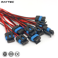 Connecteur femelle 4 broches 12162190 avec faisceau de câblage pour capteur de pression d'admission, capteur d'oxygène O2, prise de câblage en spirale