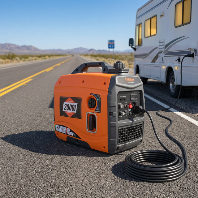 1.8KVA Portable Gasoline Inverter Generator, Silent Generator for RV & Outdoor Use Euro5\CE\EPA