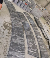 Carreaux de granit ondulé poli moderne de Chine pour revêtement mural et sol en pierre naturelle
