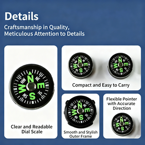 Boussole compacte avec mousqueton pour EDC urbain, transport quotidien et navigation en ville pour les piétons et les navetteurs - Product Image 5