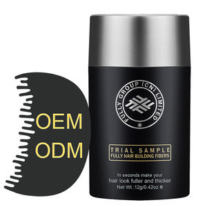 เส้นใยเพิ่มความหนาของเส้นผมคุณภาพสูงจากโรงงาน OEM รับผลิตแบรนด์ส่วนตัว สูตรใหม่ล่าสุด พร้อมผงผมธรรมชาติ ปกปิดผมร่วง - Product Image 5