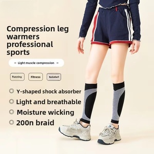 Automne High Crew <span class=keywords><strong>Compression</strong></span> Sports Chaussettes Leggings Fitness Running Badminton Sauter-Personnalisable Body Cuff <span class=keywords><strong>Compression</strong></span> Veau - Product Image 1