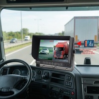 Moniteur AHD IPS 7 pouces 700 nit | Enregistrement DVR H.264 | Écran partagé 2 voies | Prise d'aviation 4 broches pour ambulance et fourgon frigorifique E-MARK