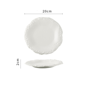 Bol à salade en céramique irrégulier de style japonais et <span class=keywords><strong>coréen</strong></span>, plat à soupe nordique pour restaurant et hôtel - Product Image 5