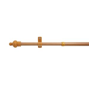 Barras <span class=keywords><strong>de</strong></span> Cortina Modernas para Sala <span class=keywords><strong>de</strong></span> Estar, Decorativas, con Aspecto <span class=keywords><strong>de</strong></span> Madera, Romanas, Extensibles, Resistentes, Individuales y Dobles, <span class=keywords><strong>de</strong></span> Metal - Product Image 3