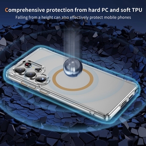 <span class=keywords><strong>Funda</strong></span> magnética para celular <span class=keywords><strong>Samsung</strong></span> <span class=keywords><strong>Galaxy</strong></span> <span class=keywords><strong>S20</strong></span> FE <span class=keywords><strong>5G</strong></span>, transparente, placa compuesta de 2.0 mm de grosor + TPU, a prueba de golpes. - Product Image 5