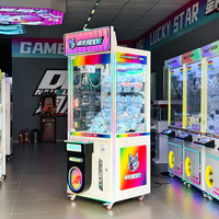 Naughty Dog Machine à grue japonaise en acrylique, métal et verre trempé, personnalisable, attrape-poupées à monnayeur, jeu d'arcade et de divertissement à prix