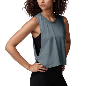 Chaleco deportivo sin mangas, holgado, transpirable y ligero para mujer, para correr y hacer ejercicio - Product Image 5