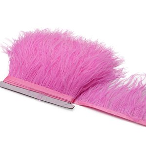 Chiều Rộng 15-20 Cm Đầy Màu Sắc Đà Điểu Lông Trim Dây Đeo Fringe Tua Phụ Kiện Cho Phụ Nữ Quần Áo Ăn Mặc Váy Hàng Thủ Công Đồ Trang Trí - Product Image 5