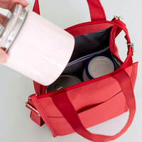 Sac isotherme vertical uni avec bandoulière pour bocaux alimentaires liquides – Idéal pour les trajets quotidiens