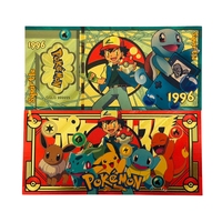 Uang Kertas Anime Gameboy Amerika Baru 2026 1996 Berlapis Emas 24K untuk Koleksi