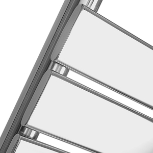 AVONFLOW-calentador de toallas de diseño curvo cromado, <span class=keywords><strong>radiador</strong></span> de calefacción, Riel de toalla - Product Image 4