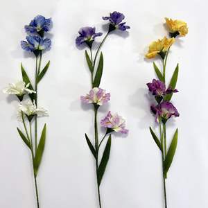 Faux soie <span class=keywords><strong>Iris</strong></span> tiges <span class=keywords><strong>Iris</strong></span> Fleur Soie <span class=keywords><strong>Iris</strong></span> Artificielle Faux Fleur pour Mariage Décor Maison Bunga Arrangements De Fleurs - Product Image 4