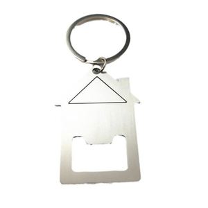 Porte-clés décapsuleur en métal vierge personnalisable avec logo, pour bière, en gros, économique - Product Image 4
