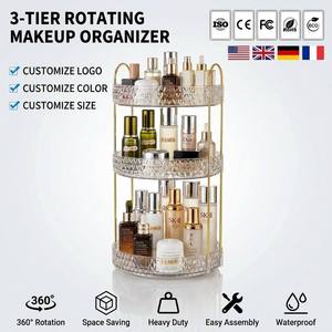 <span class=keywords><strong>Organizador</strong></span> de Maquillaje <span class=keywords><strong>Giratorio</strong></span> de 3 Niveles para Tocador, Almacenamiento de Perfumes y Productos para el Cuidado de la Piel para Mujeres, 360° °   <span class=keywords><strong>Organizador</strong></span> <span class=keywords><strong>Giratorio</strong></span> de Cosméticos para Tocador/Mostrador - Product Image 1