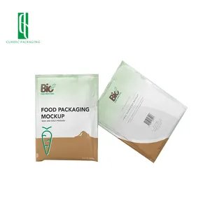 Wholesale food grade aluminum foil tear notch small salt and pepper sachet packaging