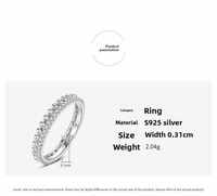 Cincin Perak Sterling 925 Desain Sederhana untuk Wanita dengan Zirkonia Kubik dan Mutiara, Perhiasan Fashion untuk Pesta Pernikahan