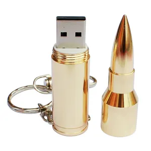 Promotional high quality business gift USB 2.0 metal bullet shape flash card personalized USB stick pen drive
