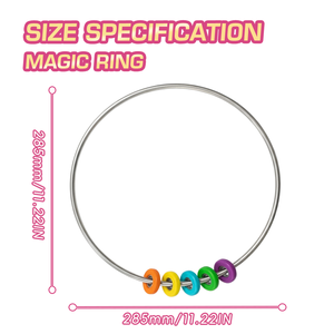 Giocattolo Sonoro Girevole in Metallo Sound <span class=keywords><strong>Wonder</strong></span> Chatter Ring - Anelli Giroscopici per Bambini, Gioco Intrattenimento, Antistress Portatile, Giocattolo per Feste - Product Image 4