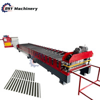 Máquina formadora de rollos de panel de pared y hoja de techo de hierro corrugado Dongguang Boshiyi 850 con componentes de núcleo de Motor de rodamiento de engranajes