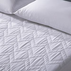 Nouveaux produits à la mode en coton pur blanc matelassé imperméable protège-<span class=keywords><strong>matelas</strong></span> - Product Image 4