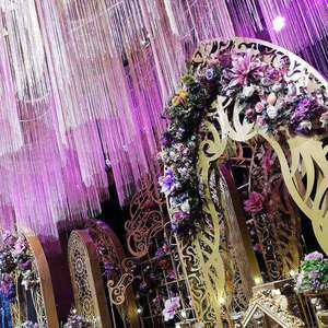 Glitter String Curtain <b>Wedding</b> Ceiling Decoration Fringe Curtain Glitter <b>Wedding</b> Decoration String Curtains Drapes Decoration - Product Image 4