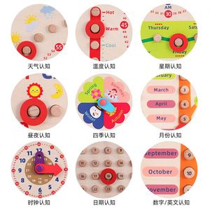 Reloj de Madera Educativo y Divertido, Calendario de Meses y Semanas, Tablero de Actividades, Juguetes Educativos Montessori - Product Image 3