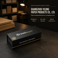 Boîte cadeau rigide pliable noire mate avec logo personnalisé, fermeture magnétique, emballage cosmétique pour soins de la peau avec dorure à chaud, vente en gros