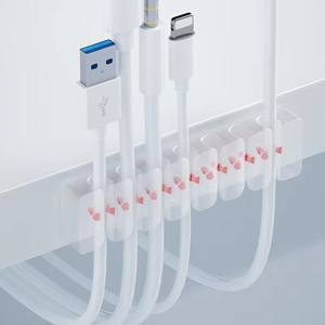 Clips de Cable Adhesivos de TPR de Buena Calidad, Nuevo Diseño, Superventas, para Organización de Cables en la Oficina, Accesorios para Consumidores - Product Image 6