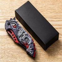 Twee-kleurig mes van 3cr13 staal, opvouwbaar zakmes met 3D-geprint aluminium handvat, 119g, multifunctioneel, kamperen, overleven, EDC, outdoor