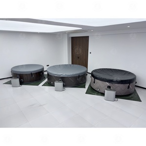 Spa gonflable portable <span class=keywords><strong>avec</strong></span> pompe à air, ensemble complet prêt à l'emploi, hors boîte - Product Image 5