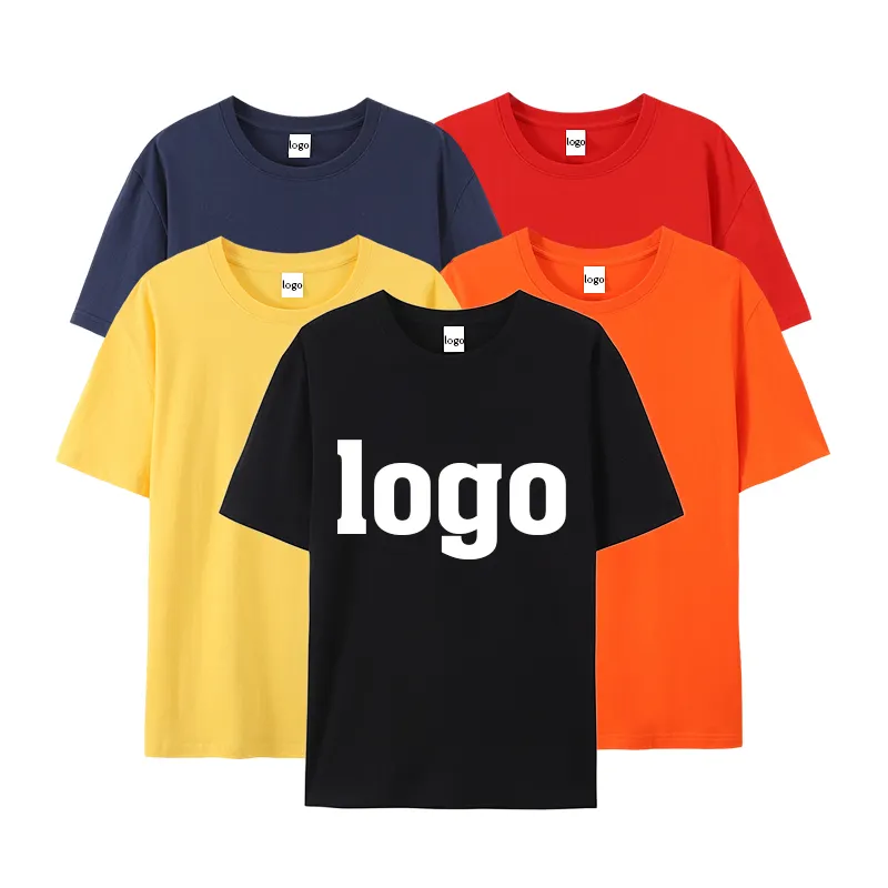 Kustom Logo Anda sendiri kaus pria manufaktur Cina Harga murah kualitas tinggi
