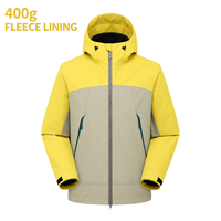 Blouson d'hiver unisexe coupe-vent et imperméable pour moto, coupe ample, fermeture éclair, avec doublure polaire amovible