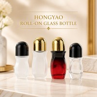 Flacon roll-on en verre 30ml 50ml pour huiles essentielles, flacon de massage en verre avec applicateur à bille