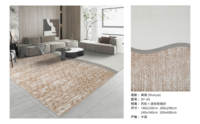 Tapis de salon de luxe en polyester 10 mm avec envers antidérapant à pois pour la décoration intérieure