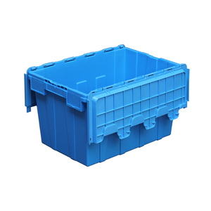 Caja móvil de plástico de caja sólida de 600*400*370mm con tapa para almacenamiento logístico <span class=keywords><strong>y</strong></span> rotación en venta - Product Image 5