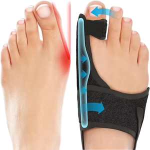 Corrector de Juanetes y Enderezador de Dedos para Hallux Valgus, Férula Ajustable con Separador de Dedos para Alivio del <span class=keywords><strong>Dolor</strong></span> (Izquierdo/<span class=keywords><strong>Derecho</strong></span>) - Product Image 1