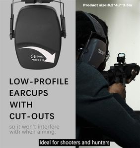 Penjualan terlaris karet peredam bising perlindungan telinga menembak pelindung pendengaran earmuff untuk <span class=keywords><strong>Headset</strong></span> menembak - Product Image 5