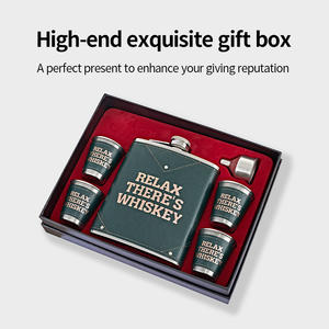 Piccola caraffa russa in acciaio inox 304, confezione regalo di alta qualità, bottiglia per liquori bianchi rinforzata da 18 once, ideale come regalo - Product Image 2