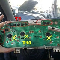 Lampe de tableau de bord de voiture T5/T10 la plus vendue, connecteur de base en cuivre pour éclairage de siège, de vitesses et de climatisation, accessoires pour voitures et motos