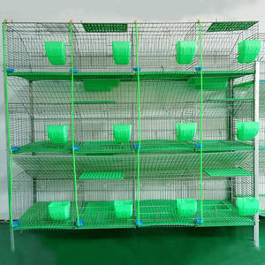 Cage pour animaux 9/12/18 cellules, cages d'élevage de lapins galvanisées commerciales au Zimbabwe et au Kenya - Product Image 2