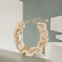 Collier ras du cou tendance avec perles colorées et uniques en résine, pendentif cœur, pour femmes et jeunes filles, bijoux d'été pour la plage