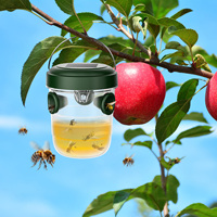 Bijenval Op Zonne-Energie Vliegende Insecten Levende Val Duurzame Oplossing Voor Muggen Vlooien Fruitvliegen