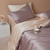 Parure de draps de luxe Oeko-Tex Organic 300 fils/pouce² 100 % Tencel, style simple, motif imprimé, technique tissée, lin, taille King