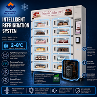Máquina Expendedora de Pasteles para Oficina Winnsen, Refrigerada, de Tamaño Pequeño, para Refrigerios en el Lugar de Trabajo, 24 Horas