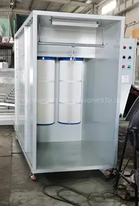 Changhe Portable Secondary Filtration Spray Paint Booth Manual Electrostatic Powder Coating Booth Environmental Powder Recovery
