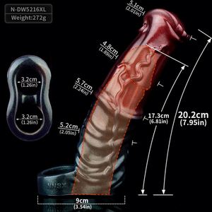 Funda de Silicona para Pene con Forma de Caballo, Anillo para Pene, Extensor de Pene, Retrasador de Eyaculación, Juguetes Sexuales para Hombres Adultos - Product Image 6