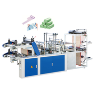 Machine de fabrication de sacs en film plastique dégradable à deux lignes de haute qualité, modèle Debang DZB-900 220V, avec moteur de découpe et de scellage pour sacs poubelles 1